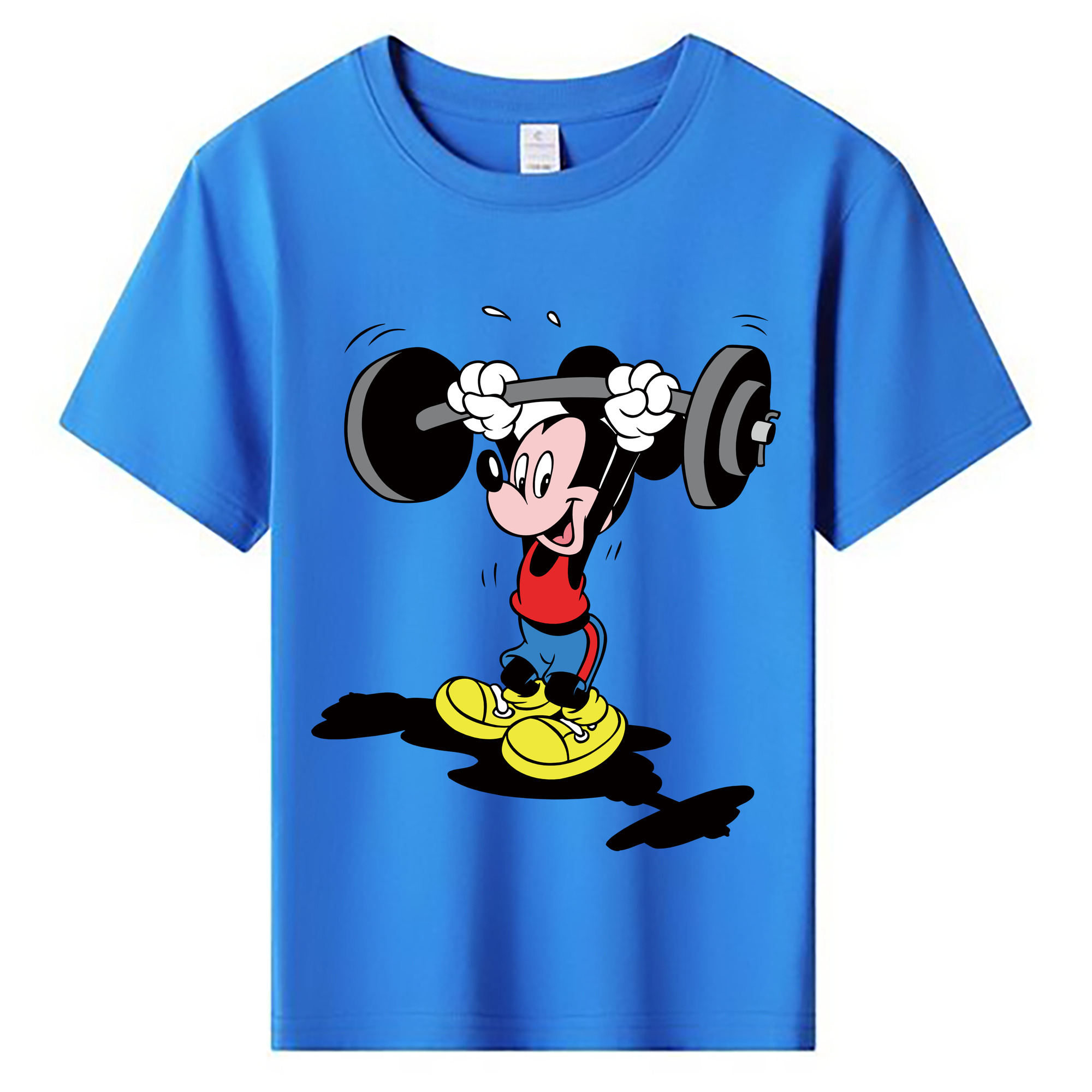 ミッキーマウス Mickey Mouse 綿100％キッズTシャツ（フロントプリント）